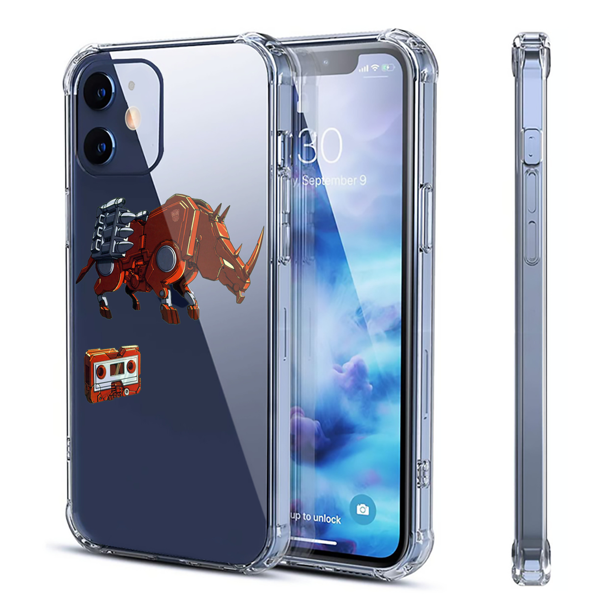 （画像用）  【iPhone 12シリーズ対応】透明スマホケース（クリアソフトケース）